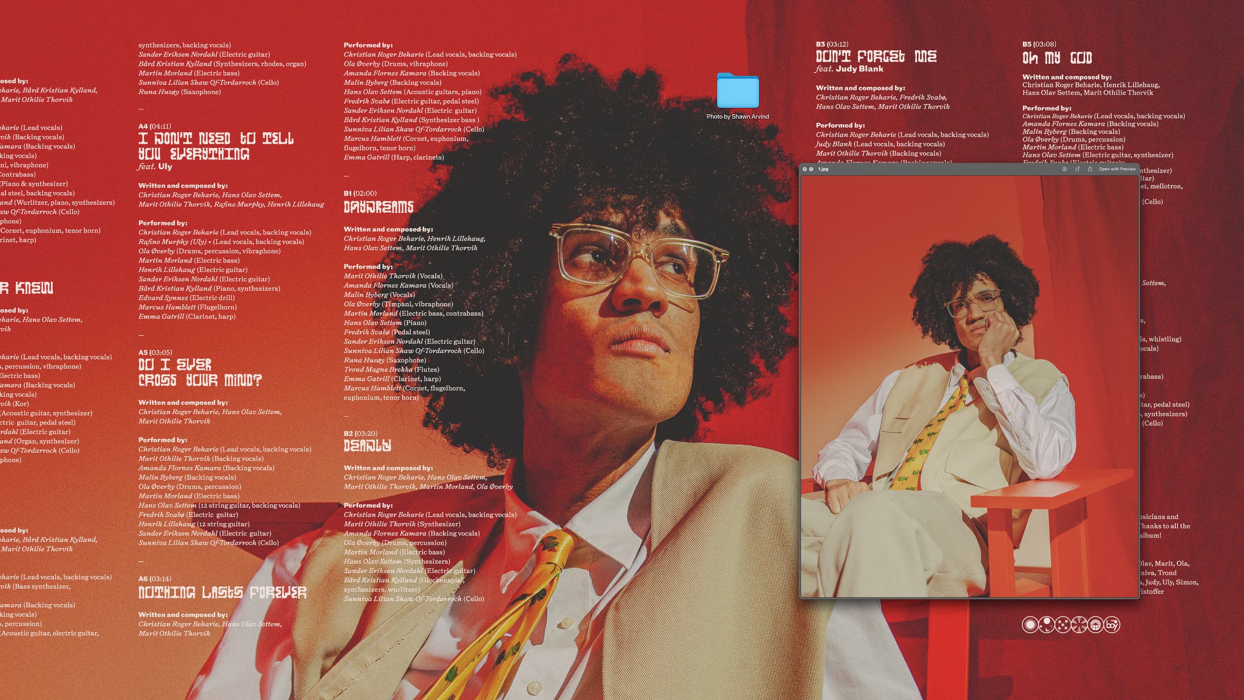 Beharie Visuelt 16 Vinyl Credits