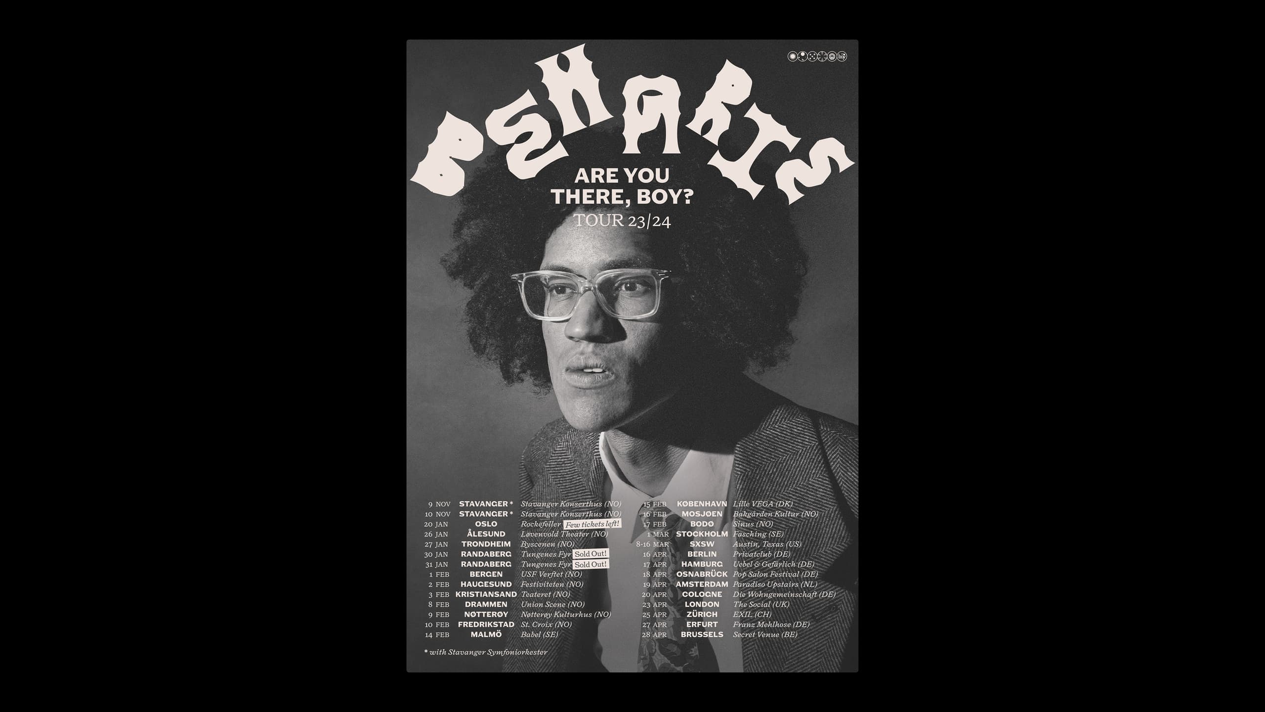Beharie Visuelt 17 Tour Poster